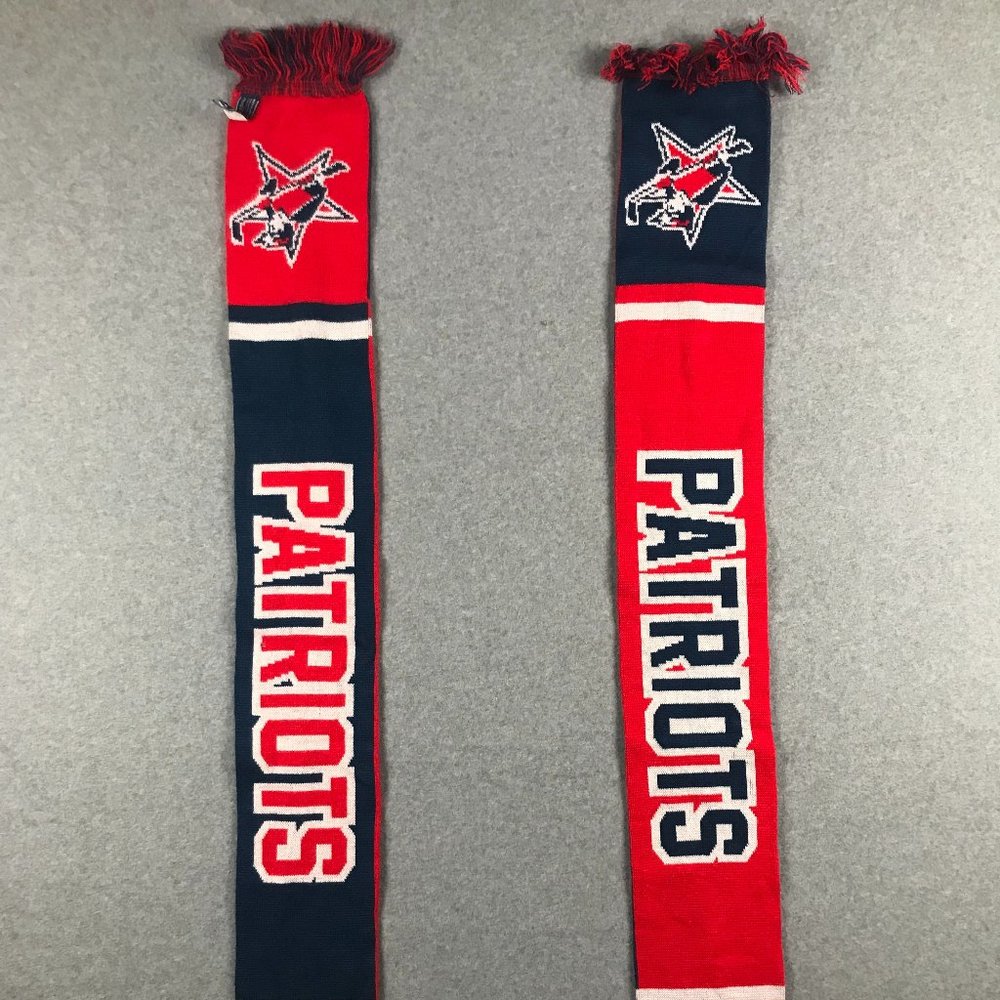 Prep Gear Knit Scarf New England Patriots Winter Outdoor Football NFL Lot of 2